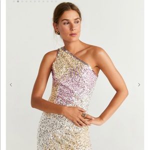 MANGO sequin dress